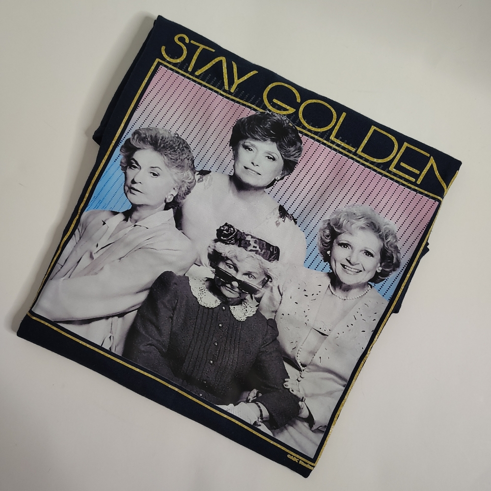 The Golden Girls Stay Golden Blue Graphic T-Shirt Adult Size Medium Unisex